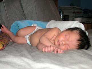 Kyla asleep yet again